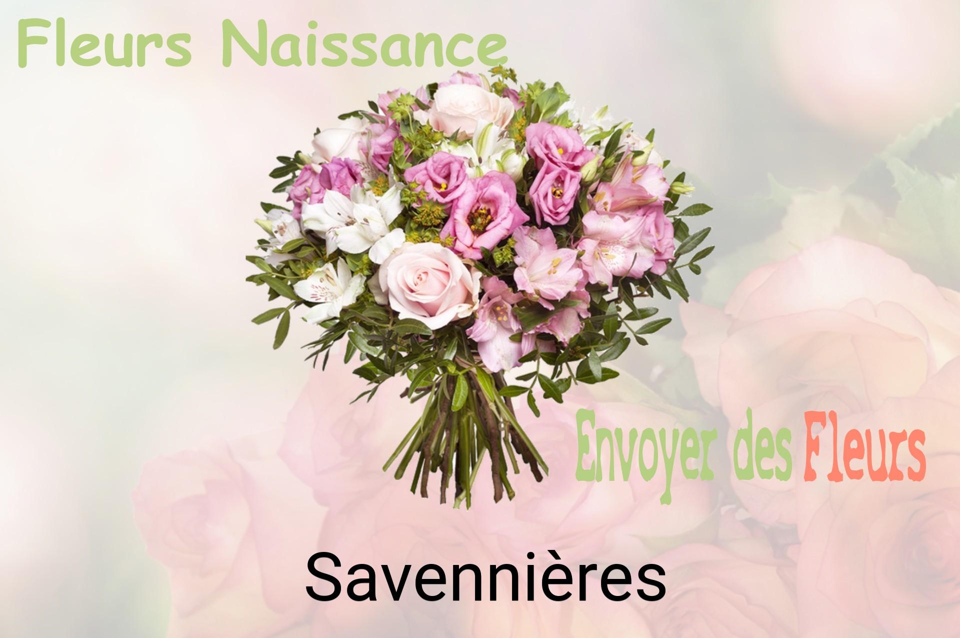 Bouquet de fleurs de naissance livré à Savennières
